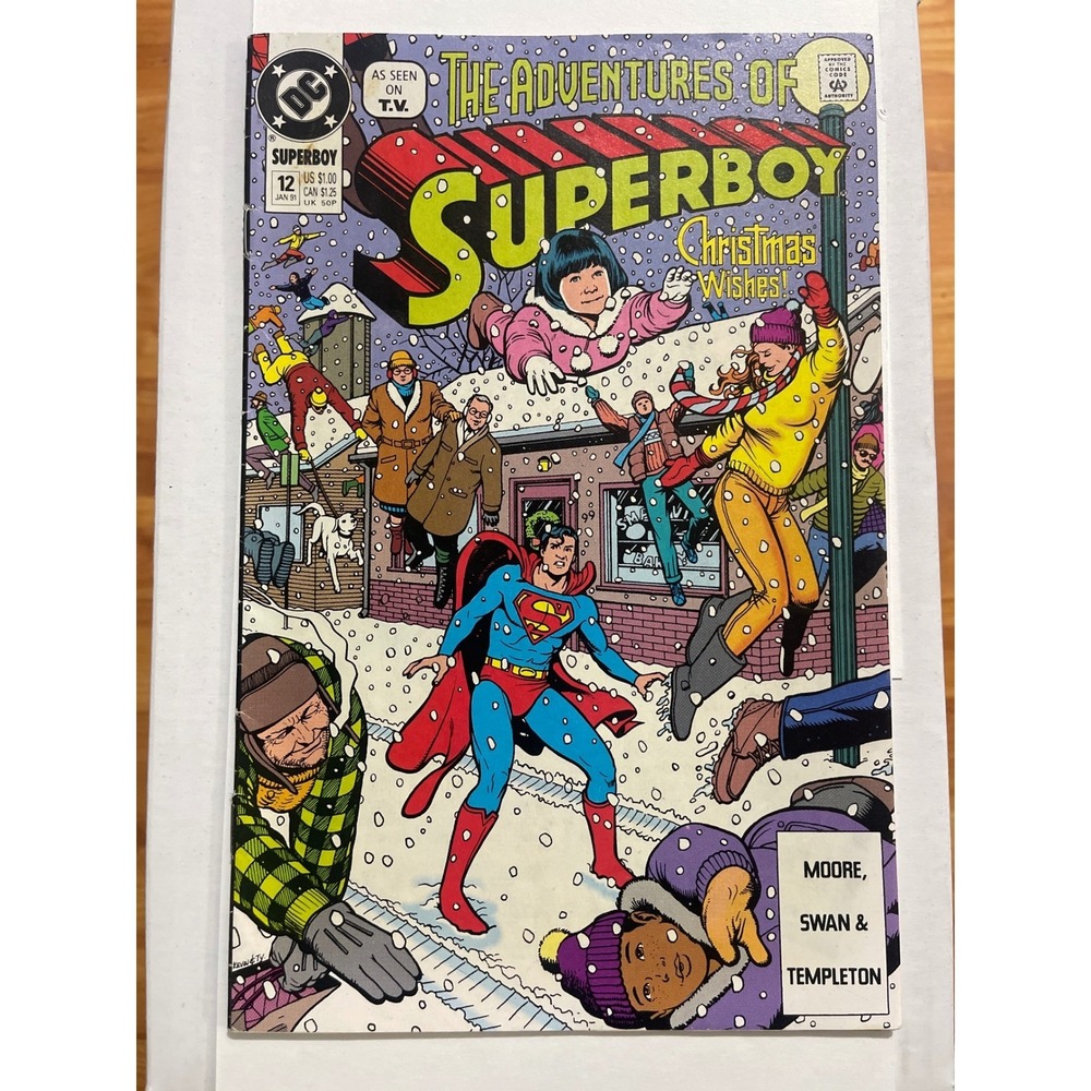 The Adventures of Superboy 12 DC Comics Christmas Wishes Comic Book 1988